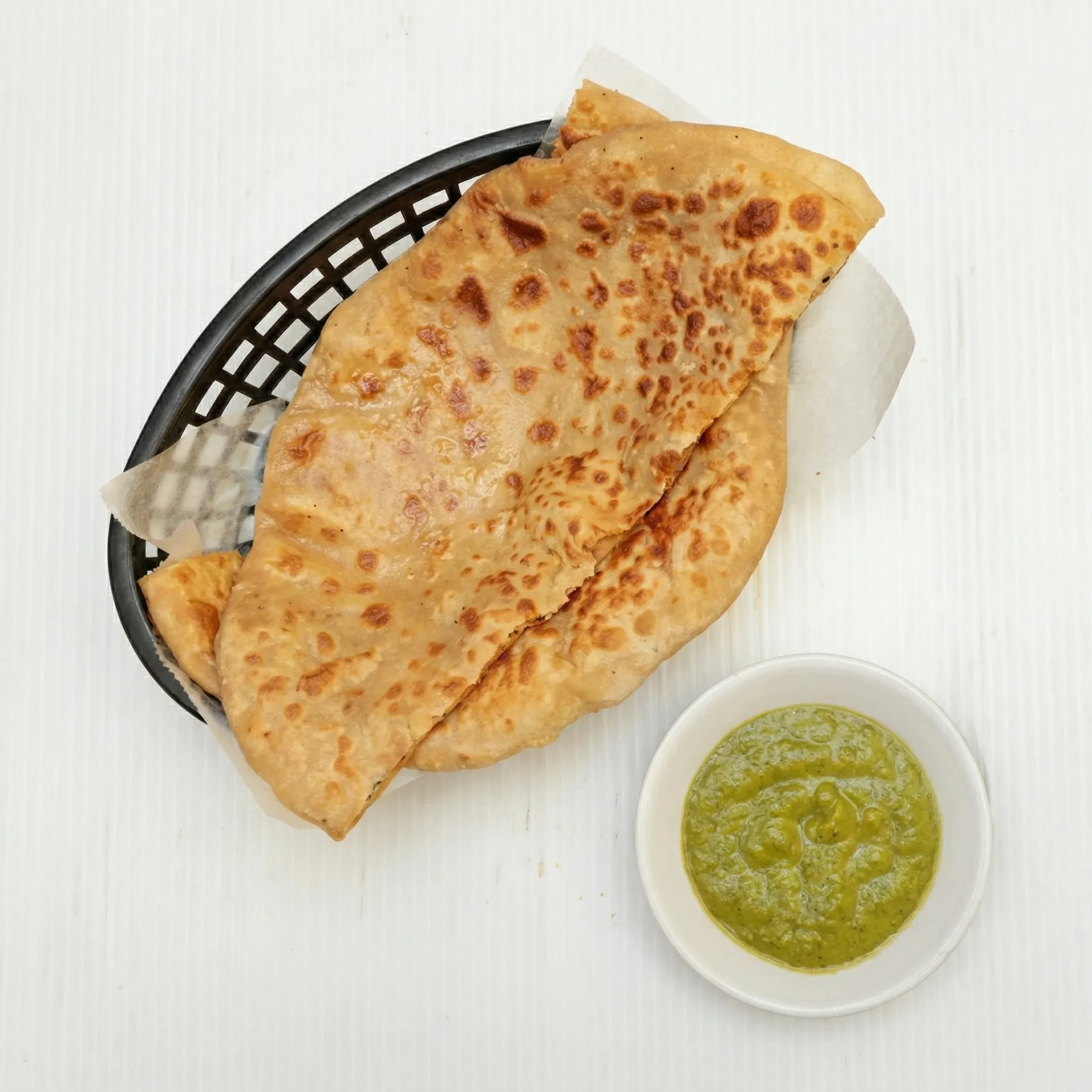 Aloo Paratha - crispy stuffed flatbread at Fresh Homemade Tiffin Service Edmonton